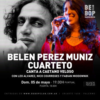 Belén Pérez Muñiz Cuarteto canta a Caetano Veloso 05/05/2024