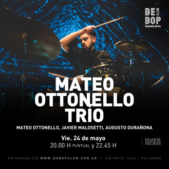 Mateo Ottonello Trio 24/05/2024 20.00h