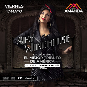 AMY WINEHOUSE - TRIBUTO FRANCIA VALDÉS ★ VIERNES 17 DE MAYO ★ CLUB AMANDA
