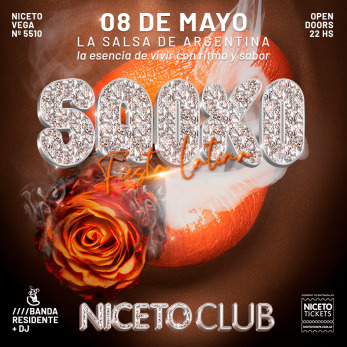 La Saoko Fiesta Latina en Niceto Club