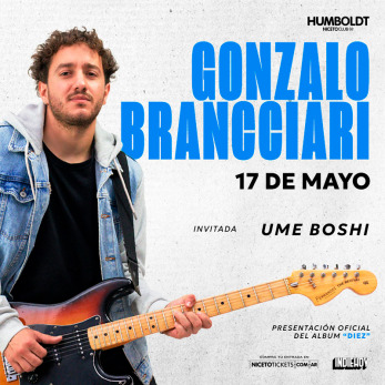 GONZALO BRANCCIARI + UME BOSHI en Humboldt | Niceto Club