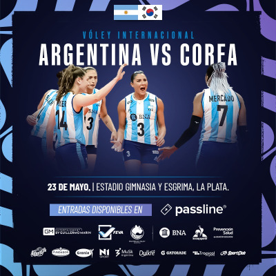 ARGENTINA VS COREA - Estadio Cubierto Gimnasia y Esgrima La Plata