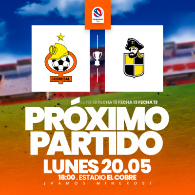 Cobresal vs Coquimbo Unido fecha 13 Campeonato Itaú 2024