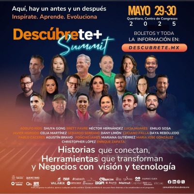 Descúbrete+  Summit 2025 - Jueves 29 y Viernes 30 de Mayo