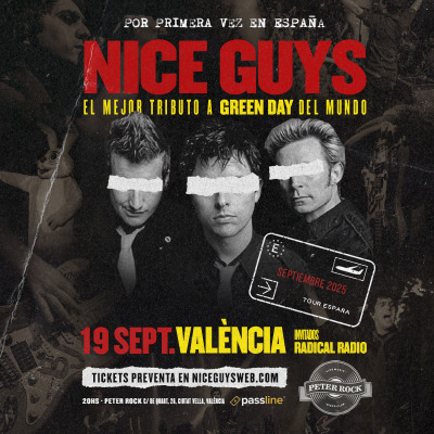 Nice Guys - El mejor tributo a Green Day del mundo en vivo en Valencia