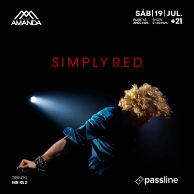 SIMPLY RED EXPERIENCE BY MR RED ★ SÁBADO 19 DE JULIO ★ CLUB AMANDA