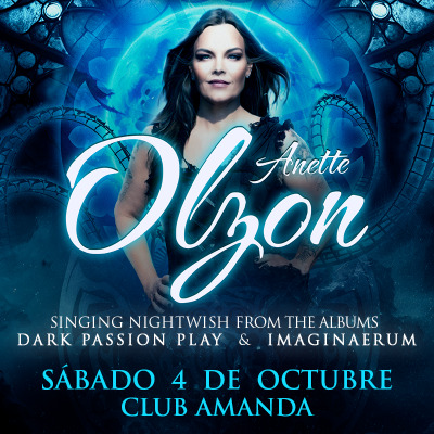 ANETTE OLZON EN CHILE !! - DARK PASSION PLAY & IMAGINAERUM