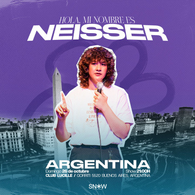 Hola mi nombre es Neisser StandUp Comedy en Buenos Aires NUEVA FUNCION