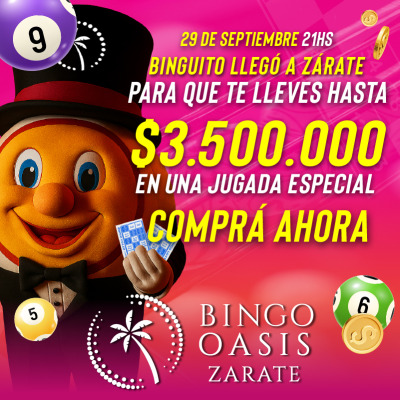 Jugada Especial de Bingo - 12 chances para ganar hasta $3.500.000!!!