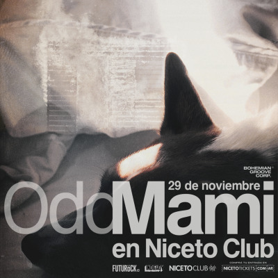 Flyer Odd Mami en vivo celebrando el aniversario de donde van los perros en Niceto Club
