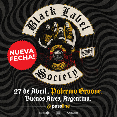 Black Label Society en Argentina! 27 de Abril 2026