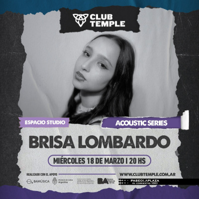 CICLO ACOUSTIC SERIES: BRISA LOMBARDO