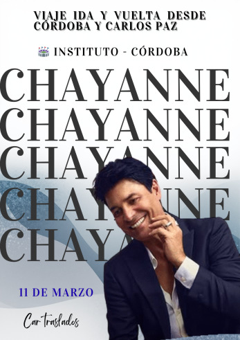 Chayanne Instituto/Córdoba/Traslado