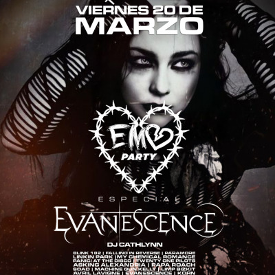 Viernes 20 / EmoParty Especial Evanescence