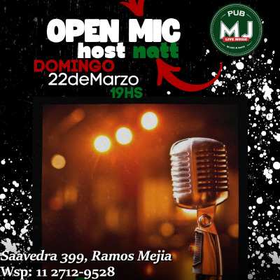 OPEN MIC - HOST NATT - EN MR JONES PUB