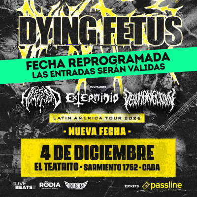 DYING FETUS: LATIN AMERICA TOUR 2026