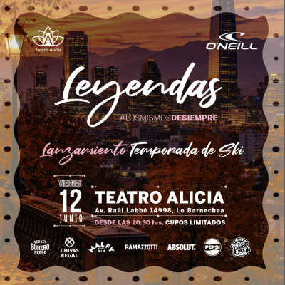 Leyendas - Viernes 12 de Junio - Teatro Alicia