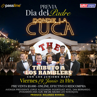 Tributo a Los Ramblers (Los Juniors Baby) en vivo en LA CUCA (Previa dia del Padre)