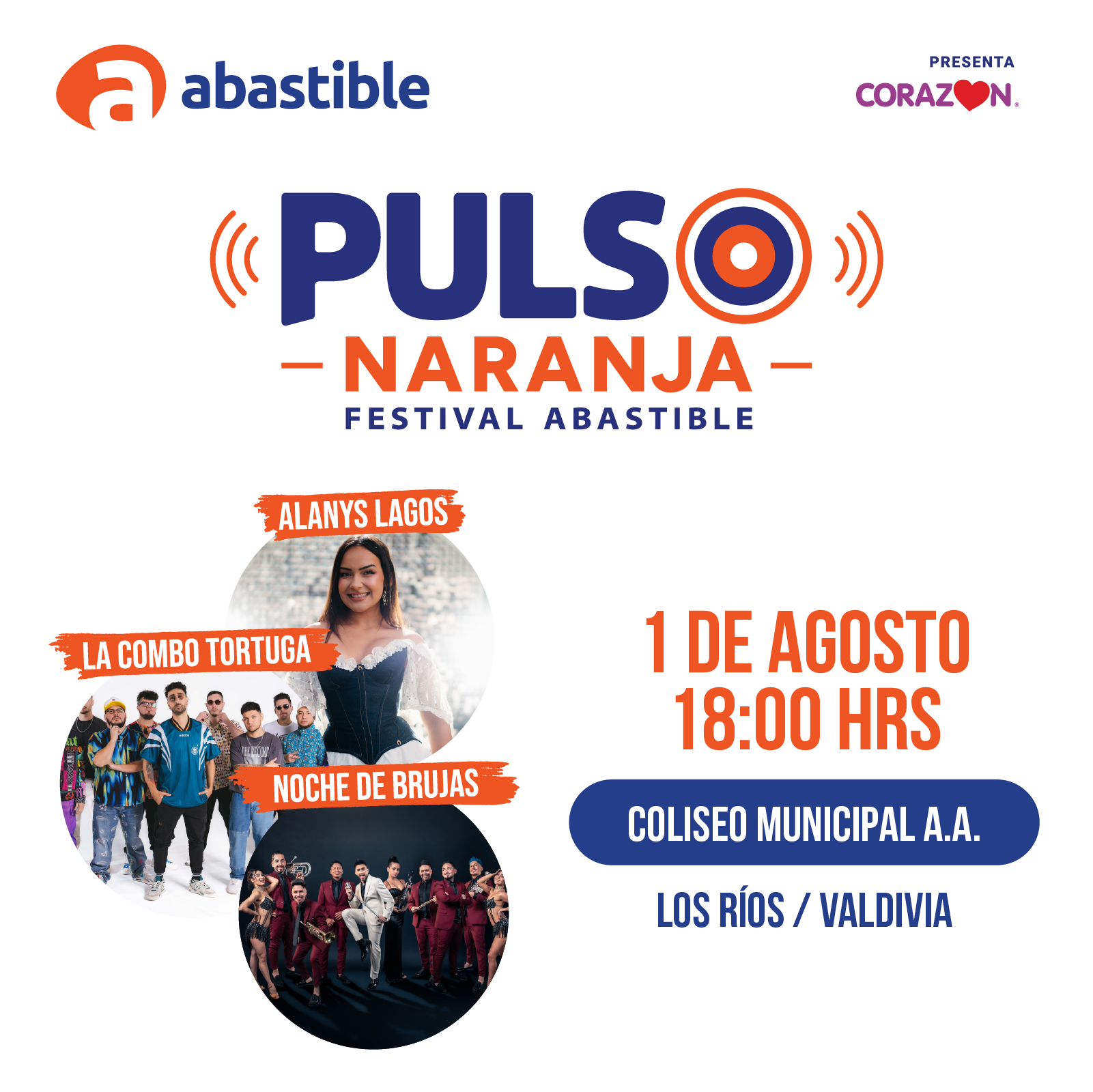 Pulso Naranja Abastible 2026 Valdivia