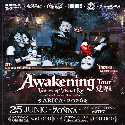 Awakening Tour -Voices of Visual Kei- en Arica