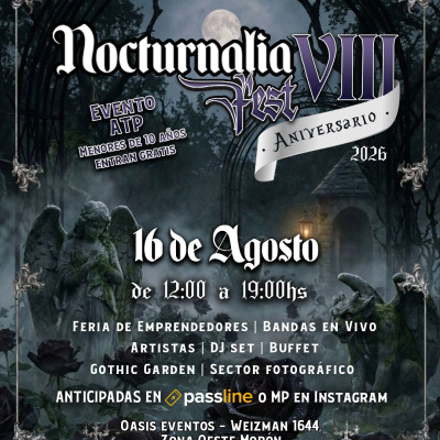 Nocturnalia Fest edicion VIII ANIVERSARIO @nocturnaliafest