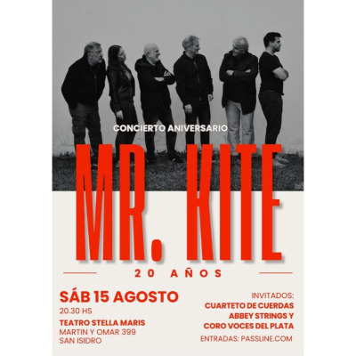 Mr. Kite Concierto Aniversario. 20 años