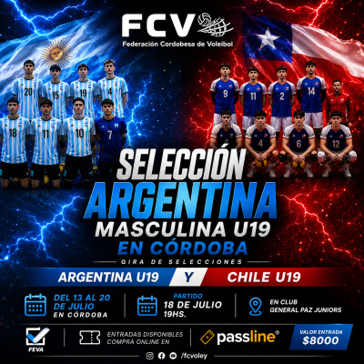 Selecciones U19 Argentina vs Chile en Córdoba!