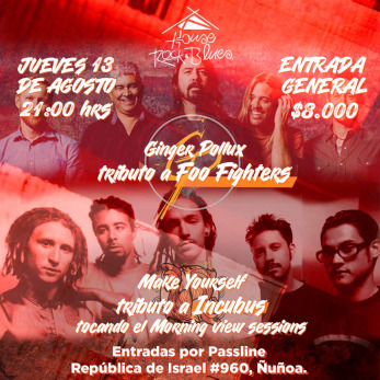 TRIBUTO INCUBUS EN HOUSE OF ROCK & BLUES