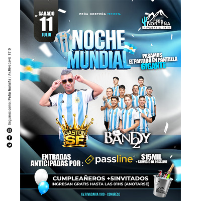 11 de julio Noche Mundial