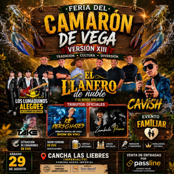 XIII FERIA DEL CAMARÓN DE VEGA – IMPERIALITO 2026 La Araucanía