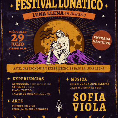 FESTIVAL LUNÁTICO. Luna llena en Acuario