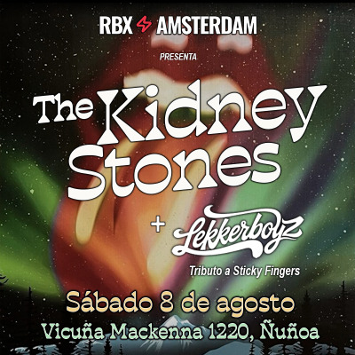 The Kidney Stones (Rolling Stones) + Lekkerboyz (Sticky Fingers) ¡en vivo!