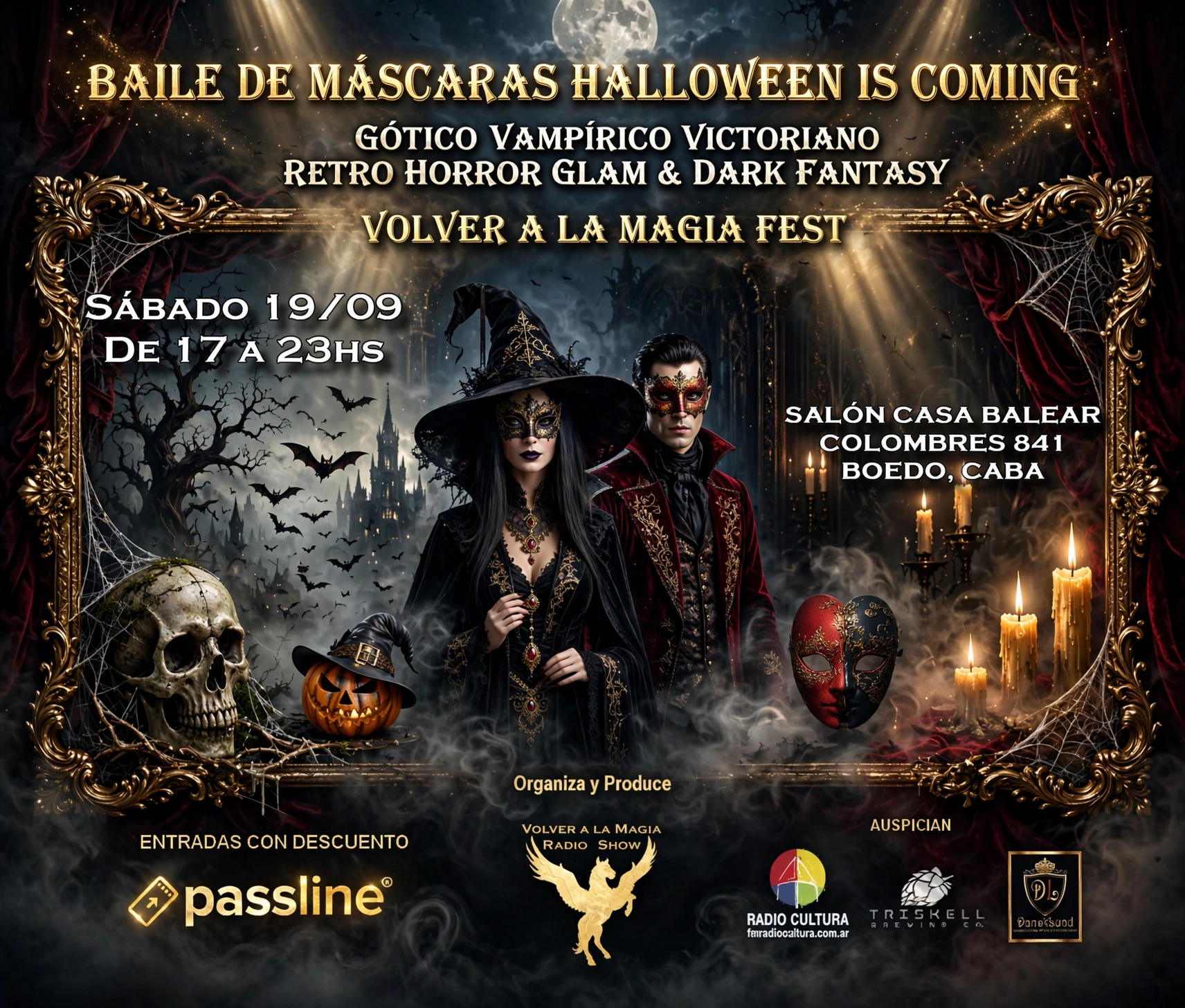 BAILE DE MASCARAS HALLOWEEN IS COMING Volver a la Magia Fest