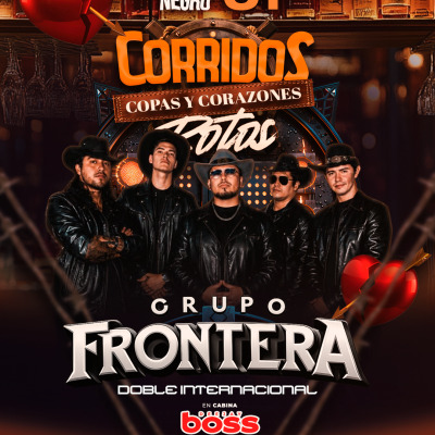 PERRO NEGRO Sab 01/08 con EL DOBLE INTERNACIONAL DE GRUPO FRONTERA