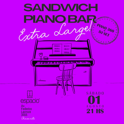 SANDWICH PIANO BAR - Edición Especial -