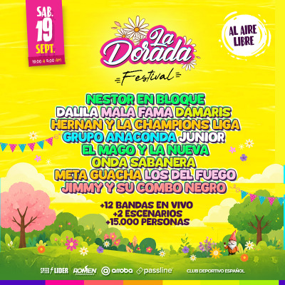 Sab. 19.09 LA DORADA FESTIVAL