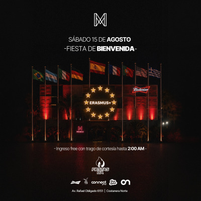 ERASMUS - FIESTA DE BIENVENIDA - On Costanera | Sabado 15 Agosto - Moscu Buenos Aires