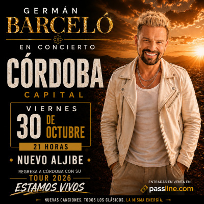Germán Barceló en Córdoba Capital Tour 2026