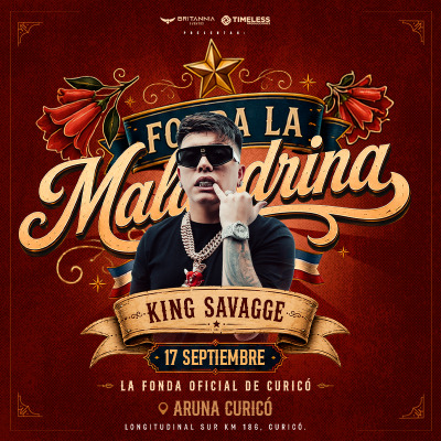 KING SAVAGGE - FONDA LA MALANDRINA - JUEVES 17 DE SEPTIEMBRE