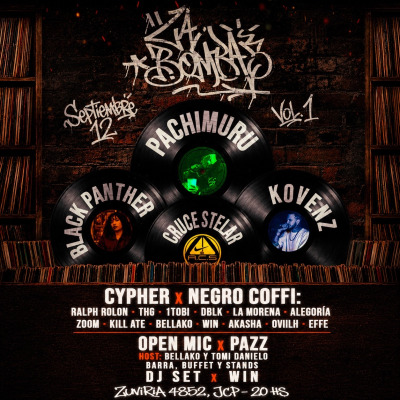 LA BOMBA VOL. 1: PACHIMURU, BLACK PANTHER, KOVENZ, CRUCE STELAR