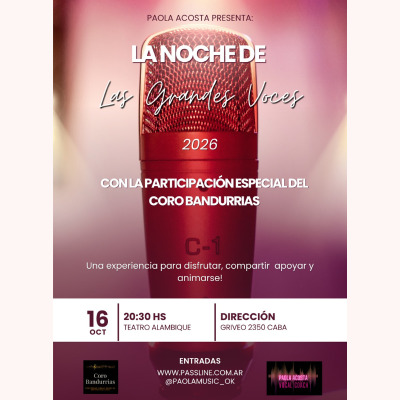LA NOCHE DE LAS GRANDES VOCES