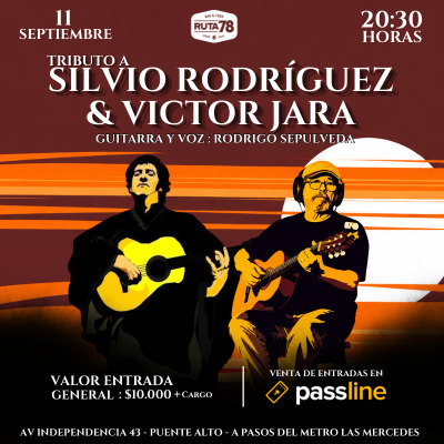 Homenaje a Silvio Rodriguez y Victor Jara en Ruta 78