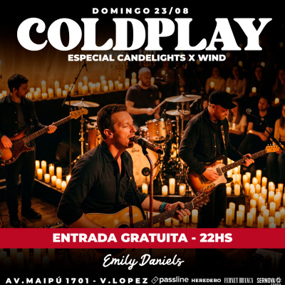 COLDPLAY por wind  / CANDELIGHT-  EN EMILY DANIELS