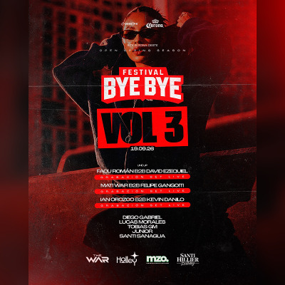 BYE BYE FESTIVAL VOL.3 - SÁBADO 19 DE SEPTIEMBRE