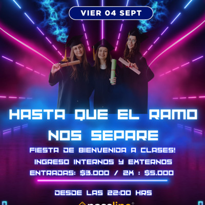 Hasta que el RAMO nos separe 📚 / Fiesta de bienvenida UBO - Vier 04 sept - FIESTA LA MONGA 🦍 - Av vicuña mackenna #1895 ÑUÑOA 📍