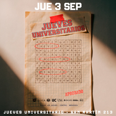 JUEVES UNIVERSITARIO 3-9
