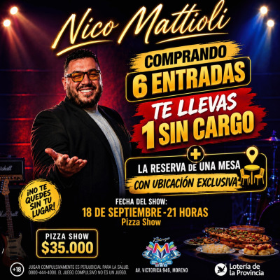 NICO MATTIOLI PIZZA SHOW BINGO MORENO