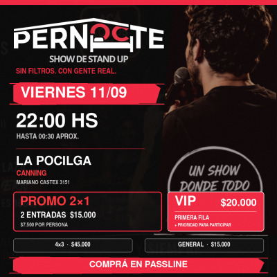 PERNOCTE - SHOW DE STAND UP - CANNING