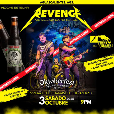 Revenge Metallica Experience en Aguascalientes
