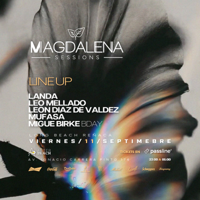 VIERNES 11 SEPTIEMBRE | MAGDALENA SESSION | AFTER BEACH | REÑACA - V REGIÓN